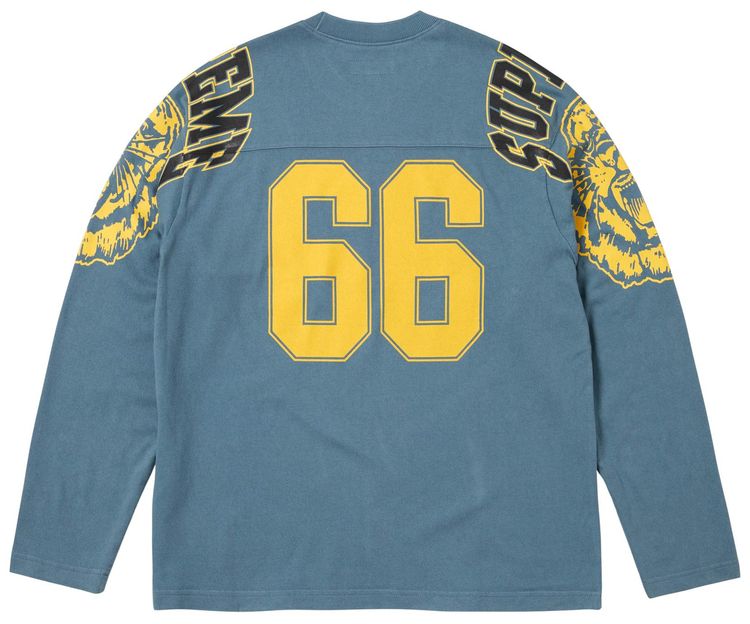 Supreme Mascot Long Sleeve Football Top Slate