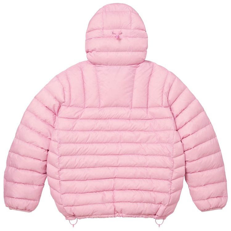 Supreme Micro Down Half Zip Hooded Pullover Light Pink