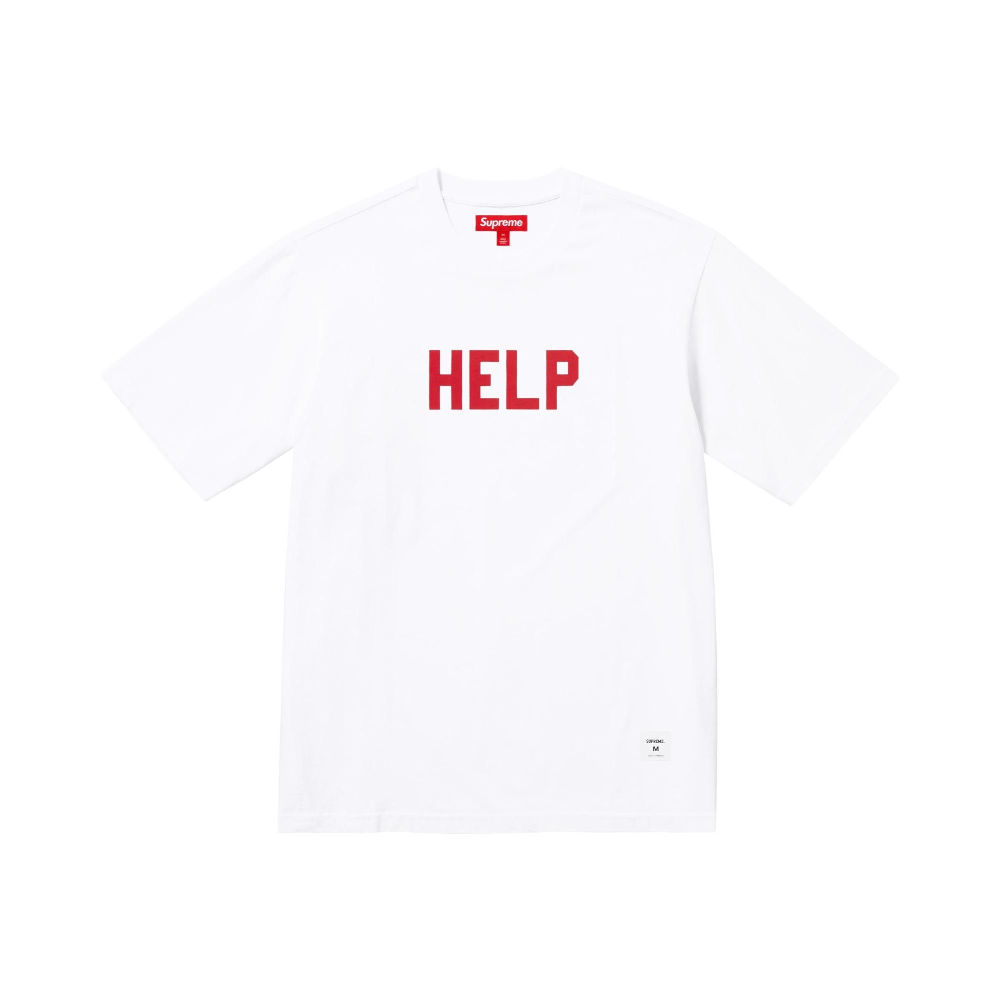 Buy Supreme Help Short-Sleeve Top 'White' - FW25KN90 WHITE | GOAT