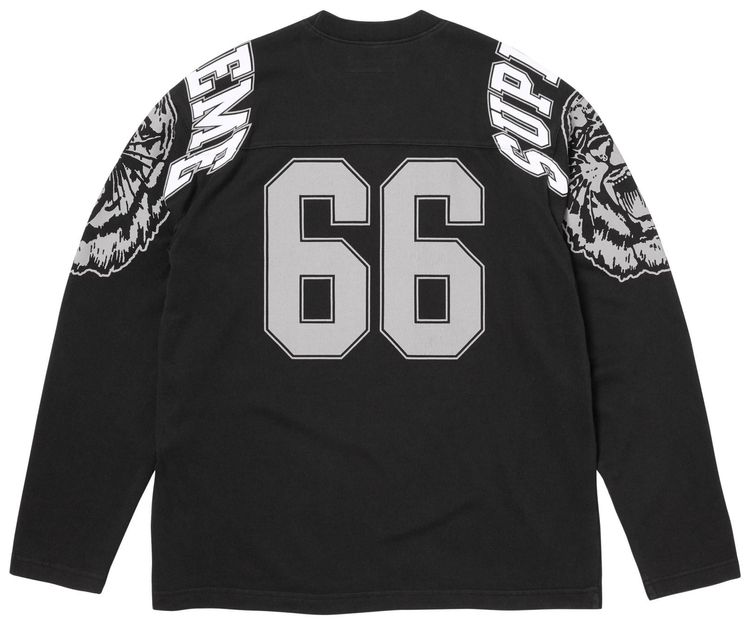 Supreme Mascot Long Sleeve Football Top Black