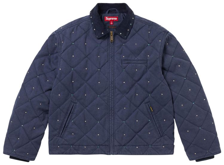Supreme x BB Simon Quilted Work Jacket Navy