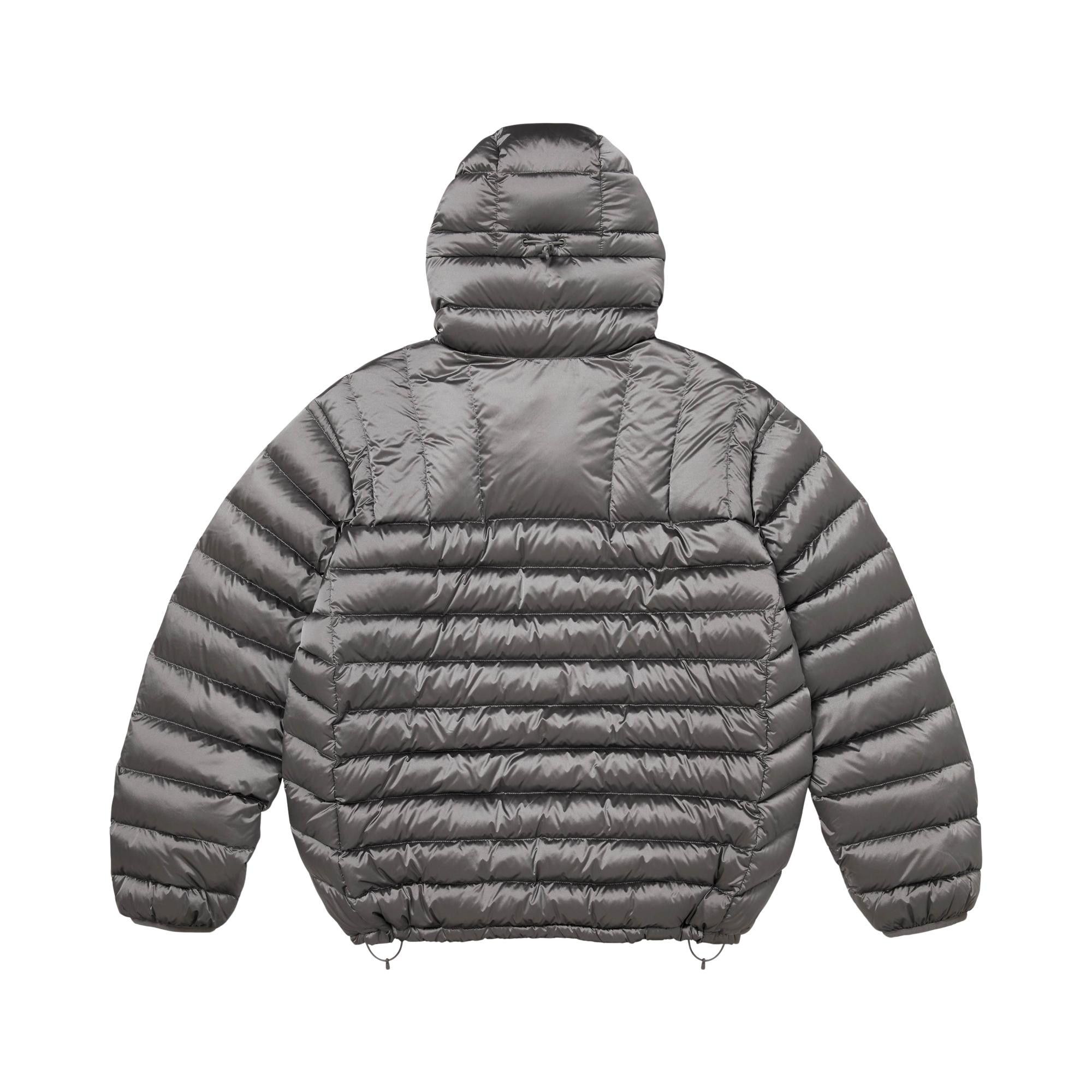 Buy Supreme Micro Down Half Zip Hooded Pullover 'Silver' - FW25J40