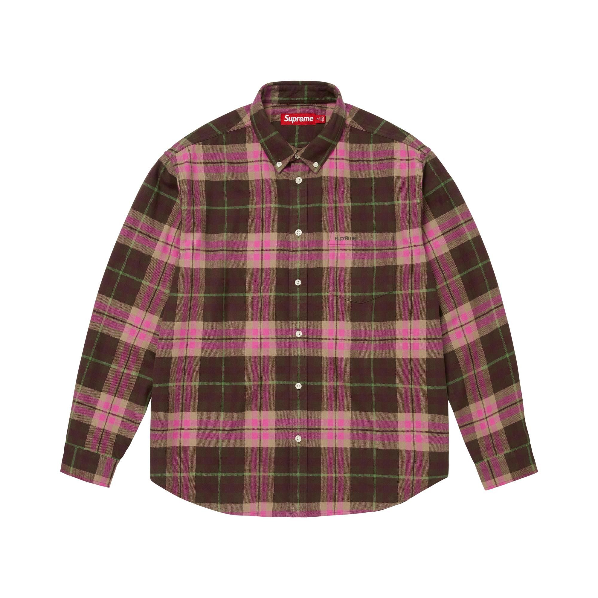 Buy Supreme Plaid Flannel Shirt 'Brown' - FW25S8 BROWN | GOAT