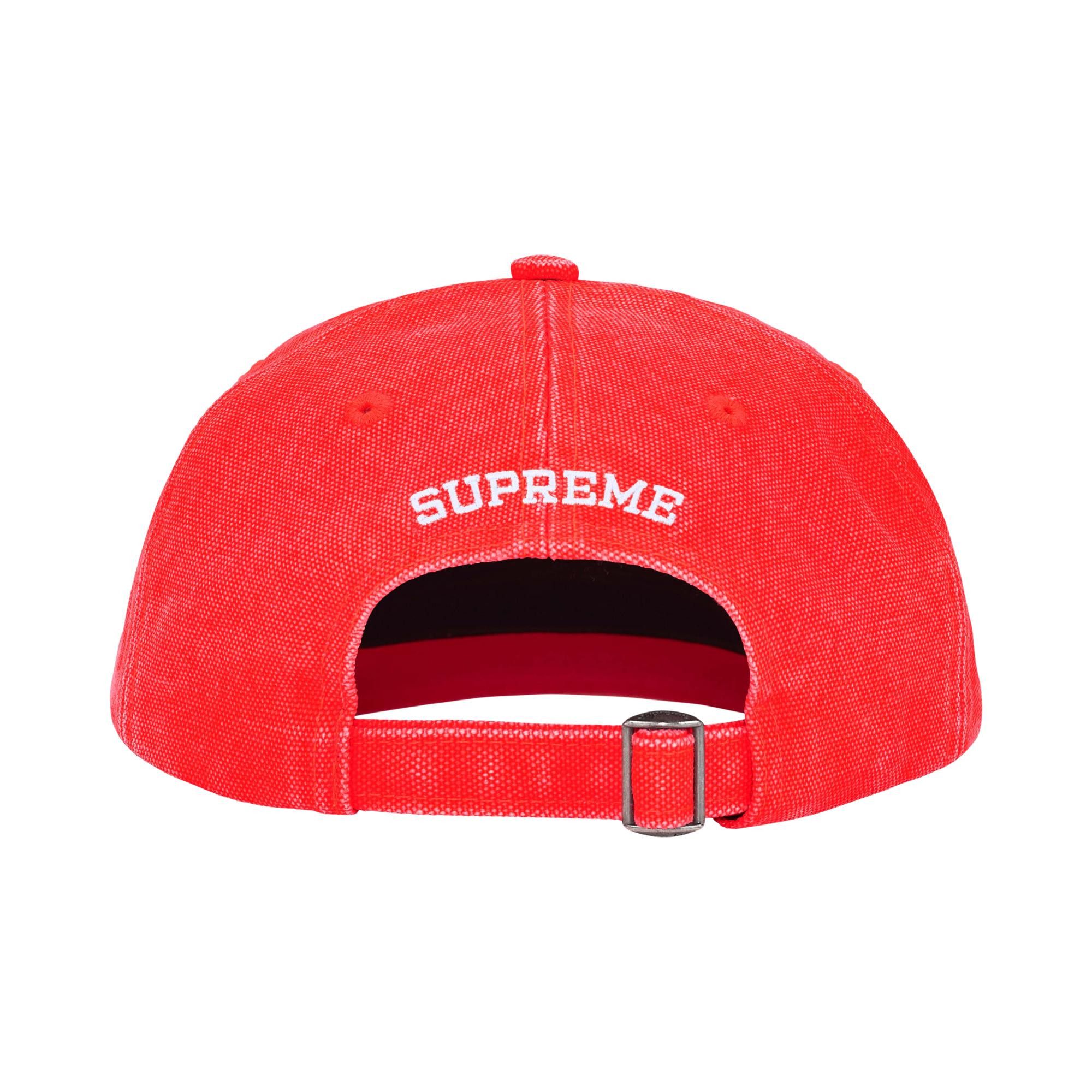 Buy Supreme Pigment Coated Canvas S Logo 6-Panel 'Bright Orange