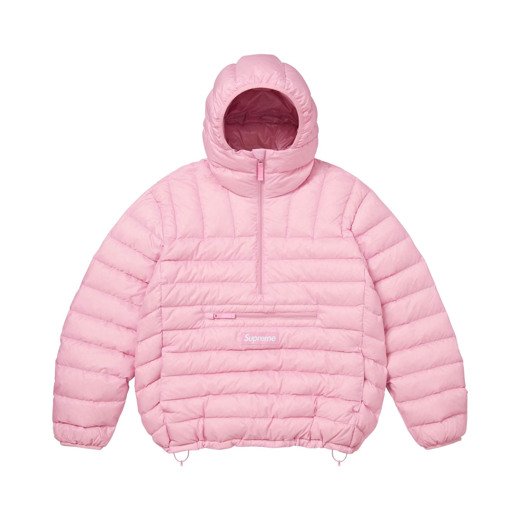 Buy Supreme Micro Down Half Zip Hooded Pullover 'Light Pink