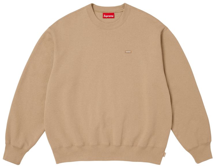 Supreme Small Box Crewneck Tan