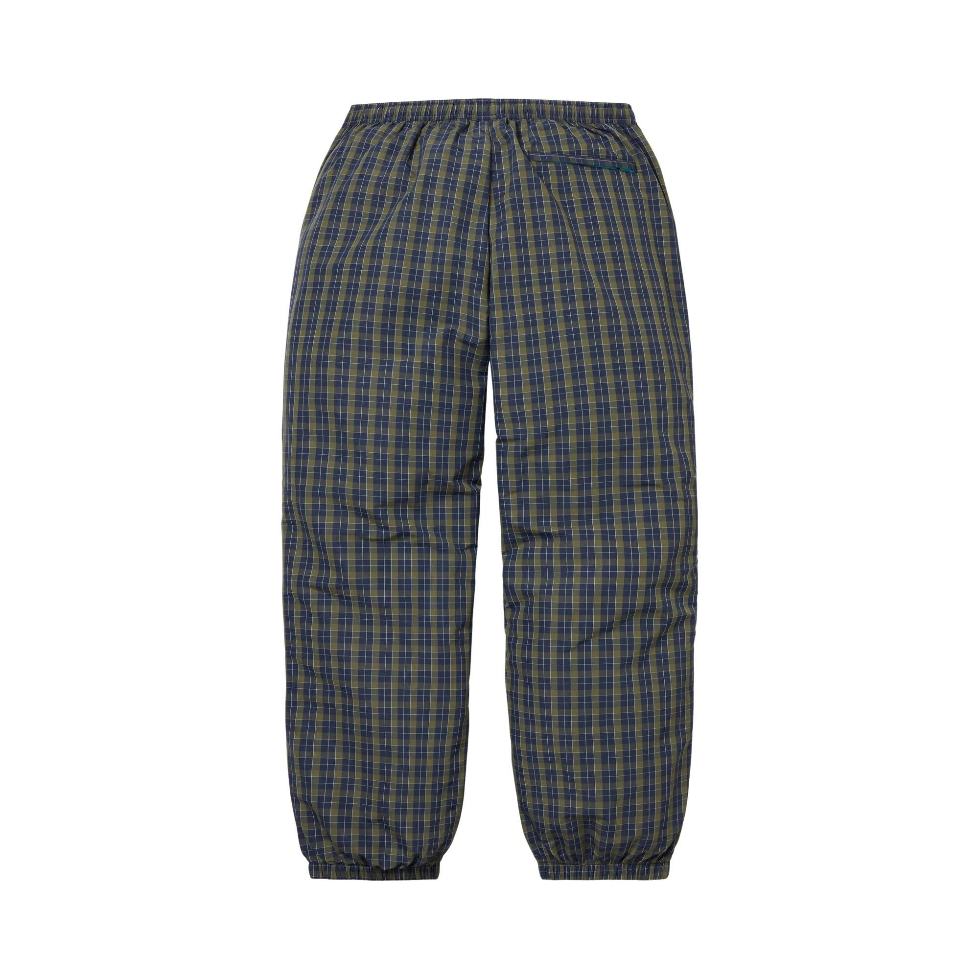Buy Supreme Plaid Warm Up Pant 'Navy' - FW25P8 NAVY | GOAT