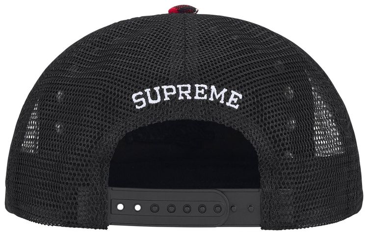 Supreme x BB Simon Studded Mesh Back 5 Panel Plaid