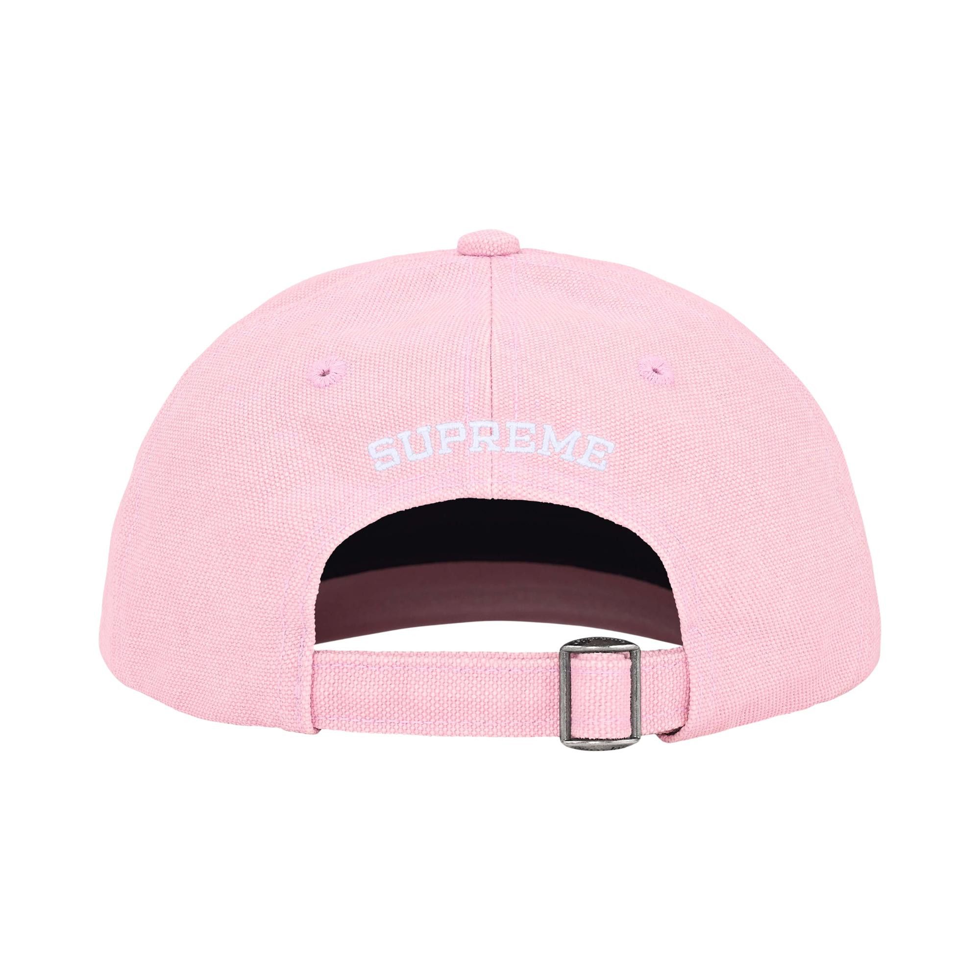 Buy Supreme Pigment Coated Canvas S Logo 6-Panel 'Light Pink