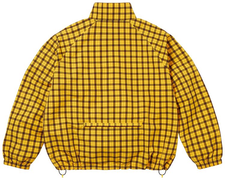 Supreme Plaid Track Jacket Yellow