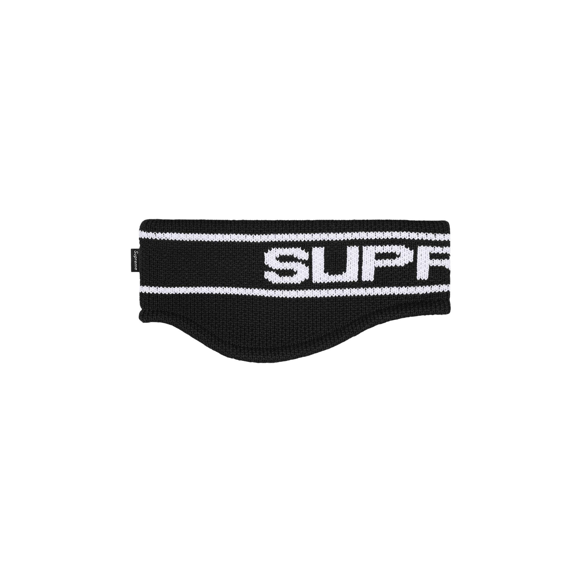 Buy Supreme Contrast Logo Headband 'Black' - FW25BN50 BLACK | GOAT