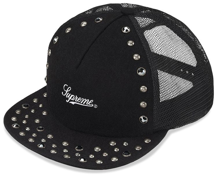 Supreme x BB Simon Studded Mesh Back 5 Panel Black