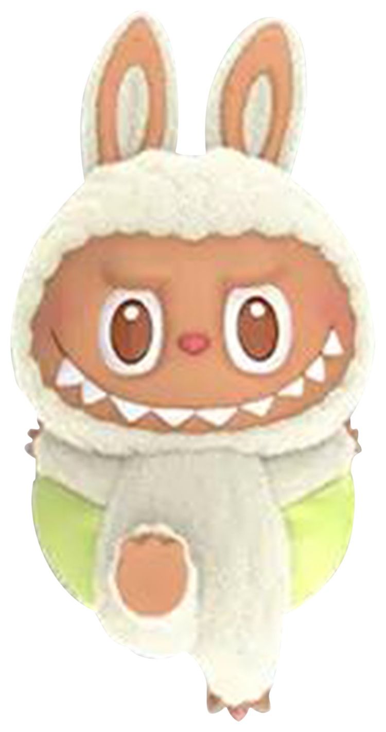 Pop Mart Labubu THE MONSTERS Lazy Yoga Series Lay Down Figure White