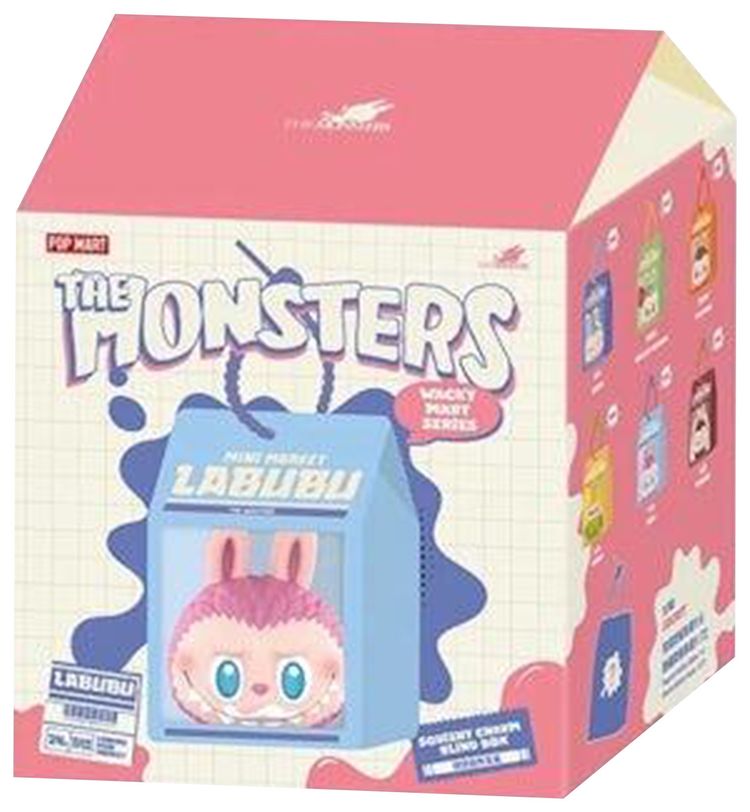 Pop Mart Labubu THE MONSTERS Wacky Mart Series Squishy Charm Single Blind Box Multicolor