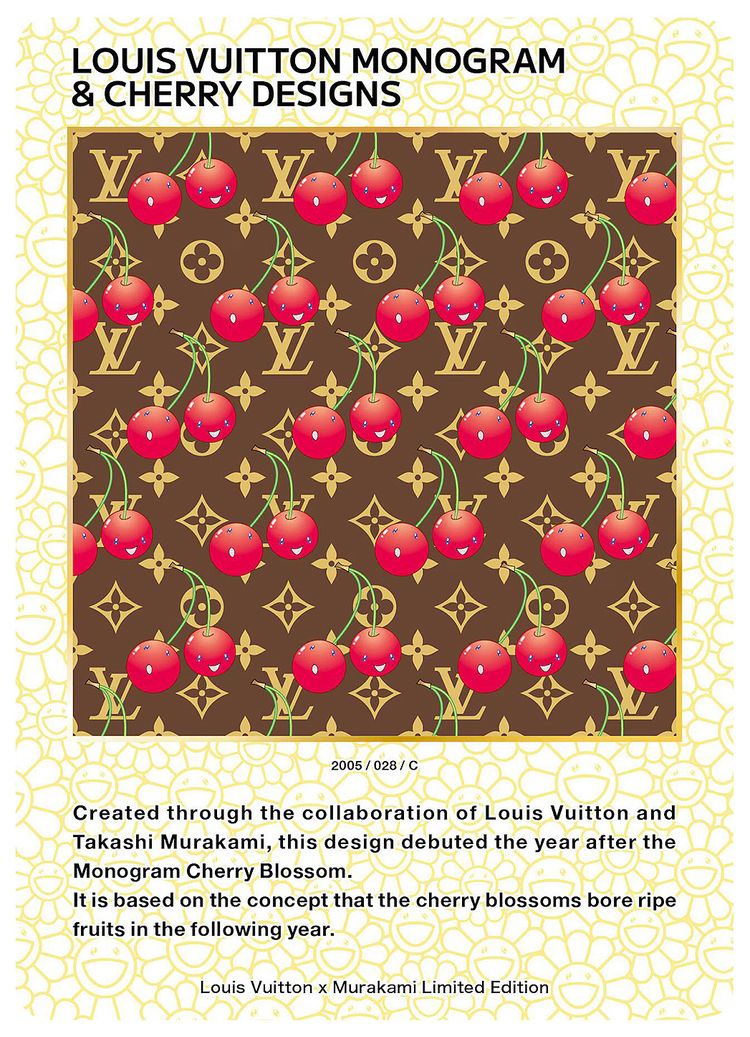 Louis Vuitton x Takashi Murakami Louis Vuitton Monogram  Cherry Designs Collectible Trading Cards
