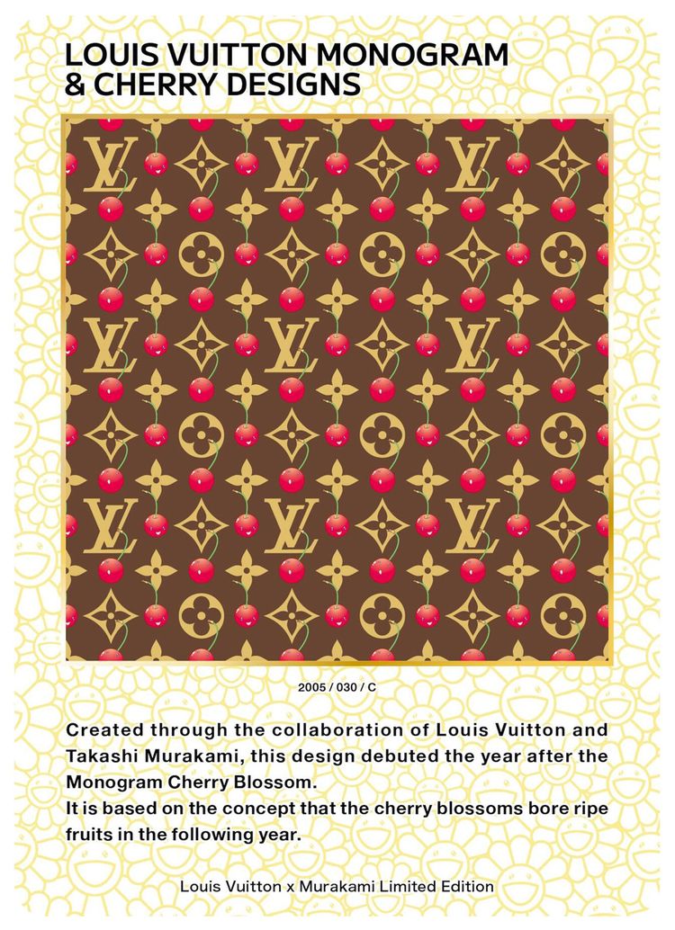 Louis Vuitton x Takashi Murakami Louis Vuitton Monogram  Cherry Designs Collectible Trading Cards