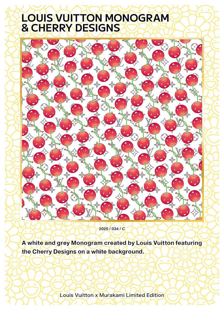 Louis Vuitton x Takashi Murakami Louis Vuitton Monogram  Cherry Designs Collectible Trading Cards