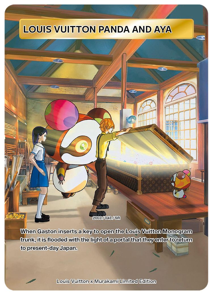 Louis Vuitton x Takashi Murakami Louis Vuitton Panda and Aya Collectible Trading Cards