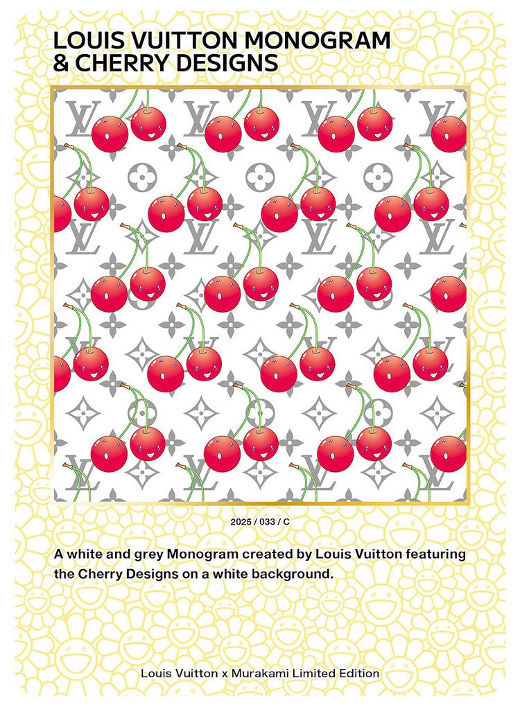 Louis Vuitton x Takashi Murakami Louis Vuitton Monogram  Cherry Designs Collectible Trading Cards