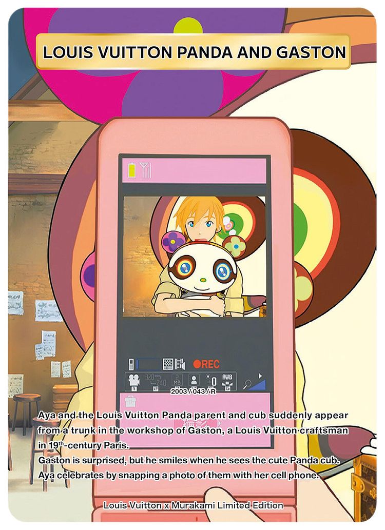 Louis Vuitton x Takashi Murakami Louis Vuitton Panda and Gaston Collectible Trading Cards