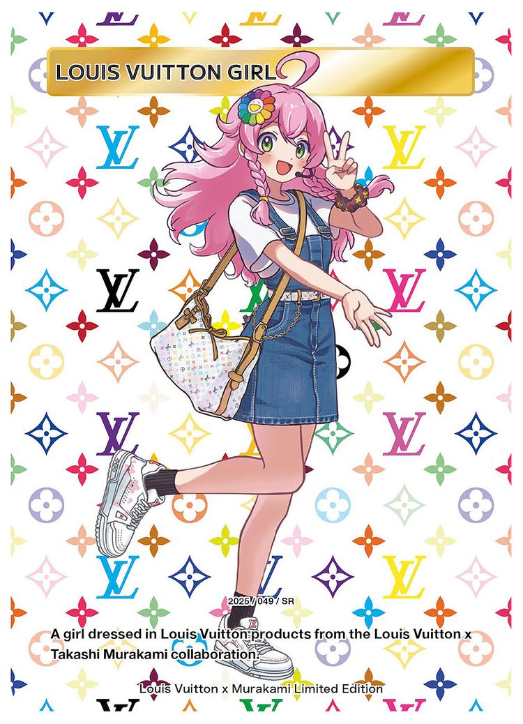 Louis Vuitton x Takashi Murakami Louis Vuitton Girl Collectible Trading Cards