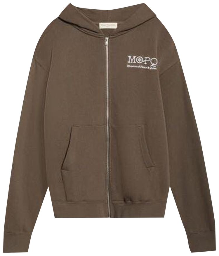 Museum of Peace  Quiet Southwest Zip Up Hoodie Brown