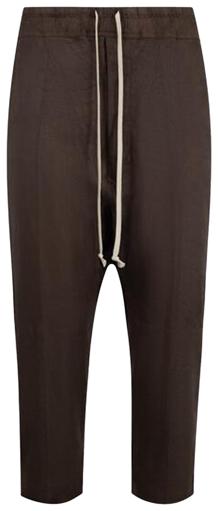 Rick Owens Drawstring Cropped Pant Dark Dust