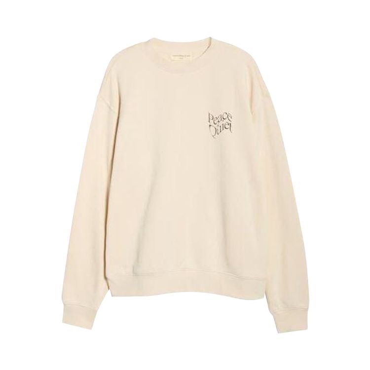 Museum of Peace  Quiet Warped Crewneck Bone
