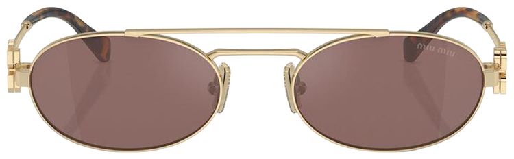 Miu Miu Logo Sunglasses Tobacco