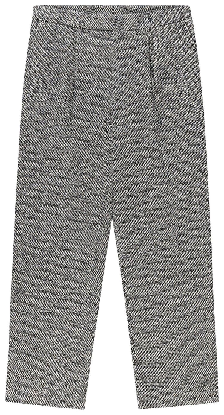 Aime Leon Dore Birdseye Single Pleated Trouser Navy x White