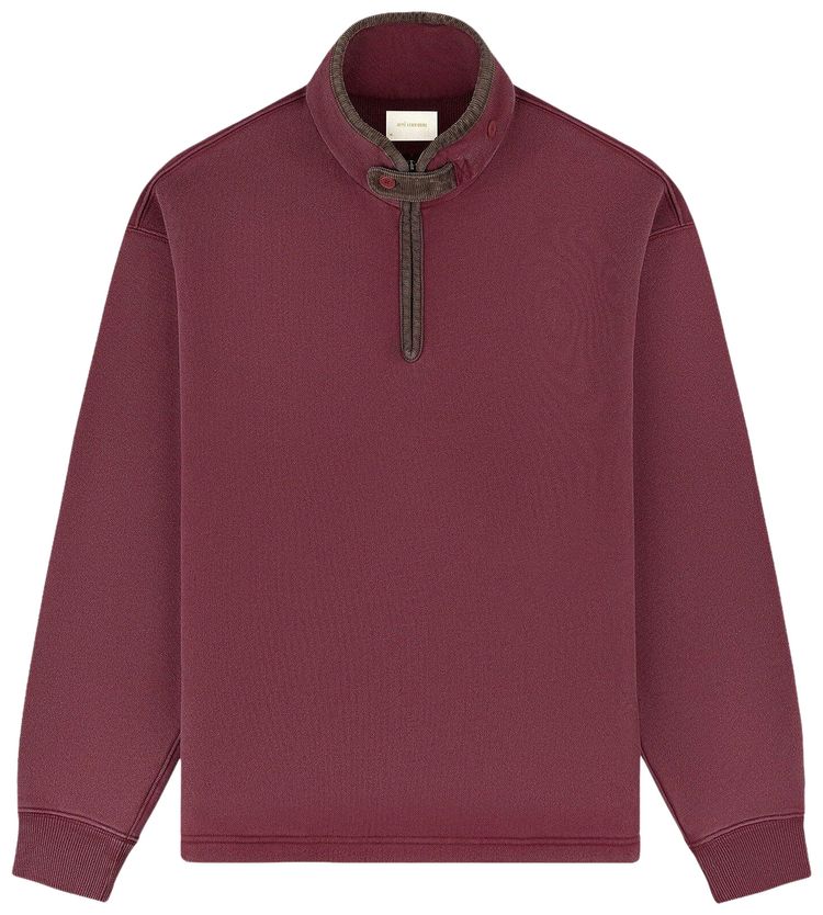 Aime Leon Dore Heritage Quarter Zip Pullover Chocolate Truffle
