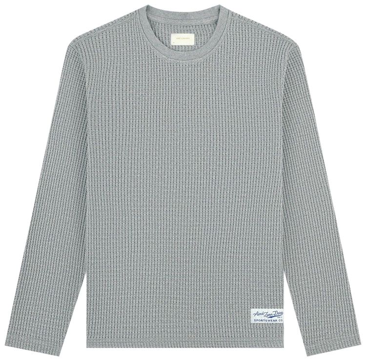 Aime Leon Dore Heavyweight Waffle Thermal Heather Grey
