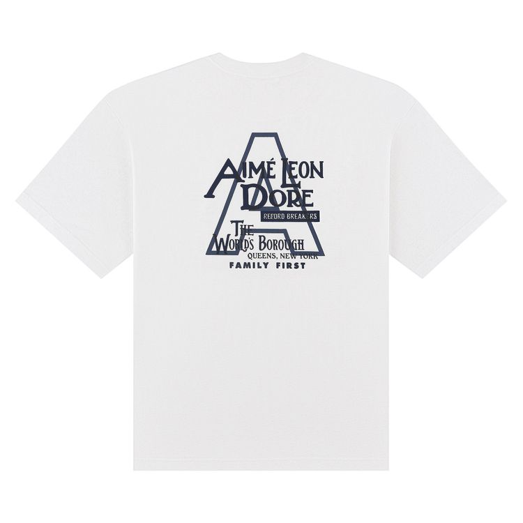 Aime Leon Dore Record Breakers Tee Bright White