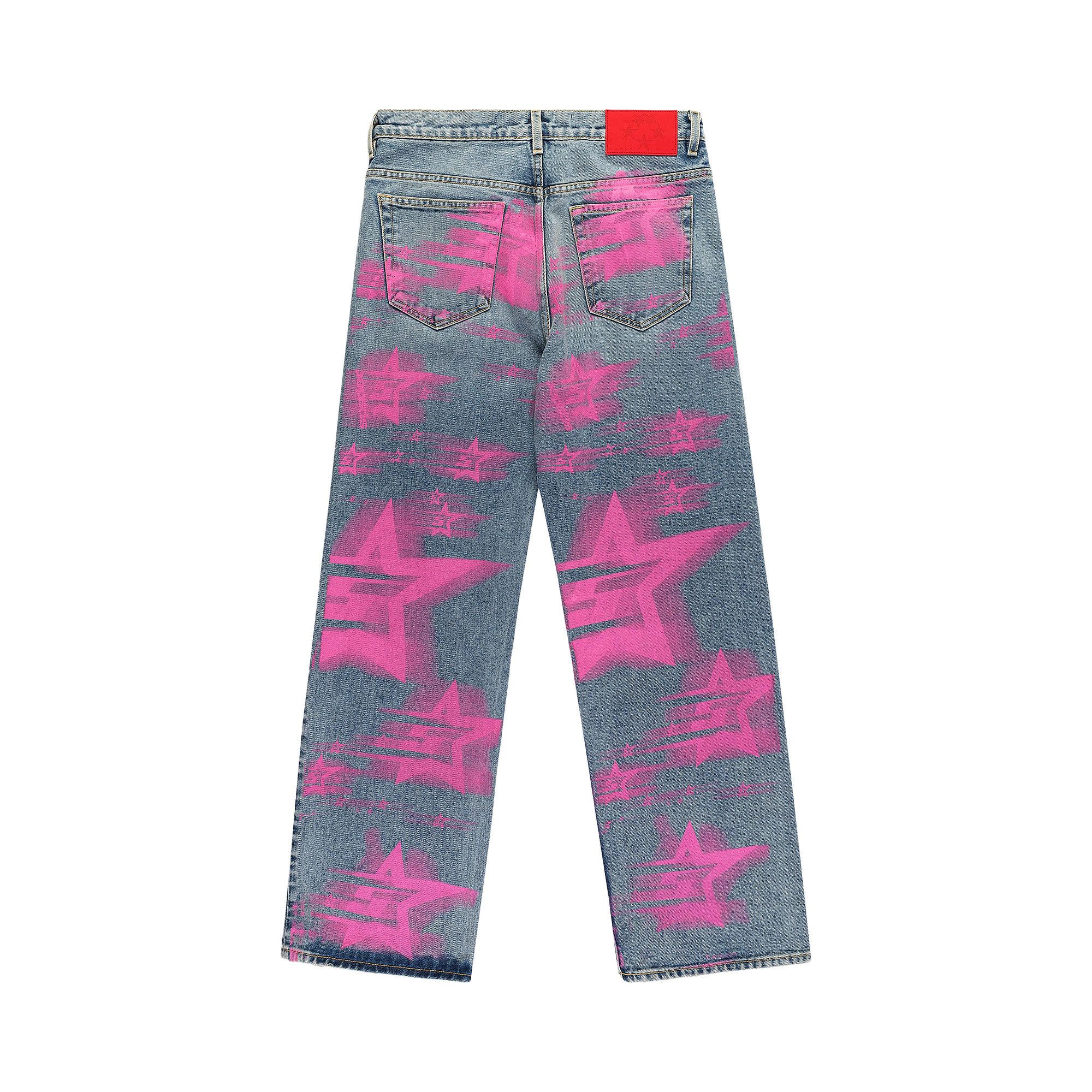 Buy Sp5der 5 Star Blur Denim 'Indigo' - PA009FW25ING | GOAT