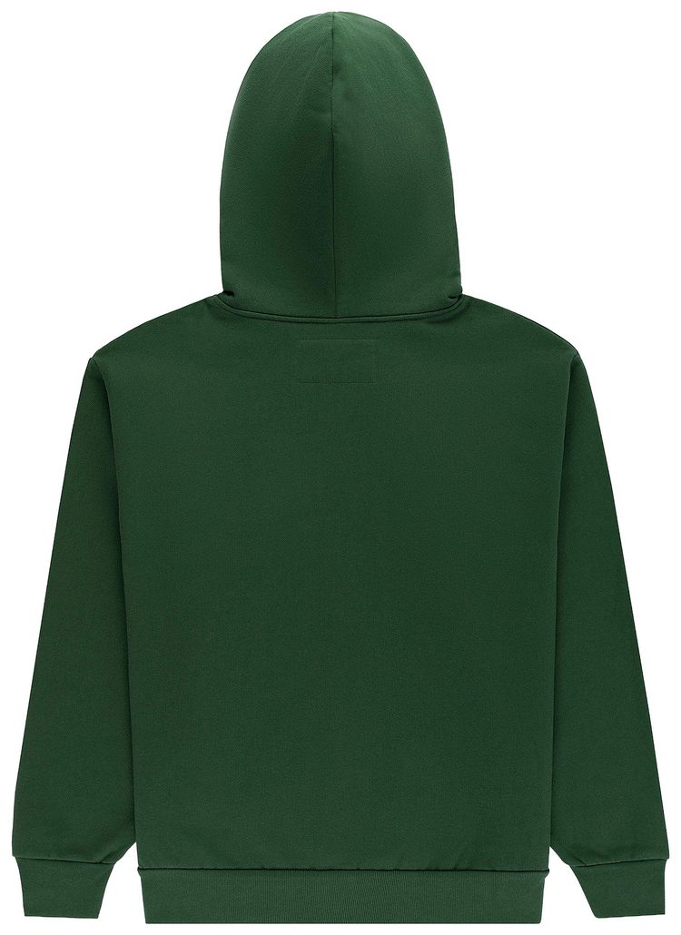 Sp5der Og Web Studded Zip Hoodie Green
