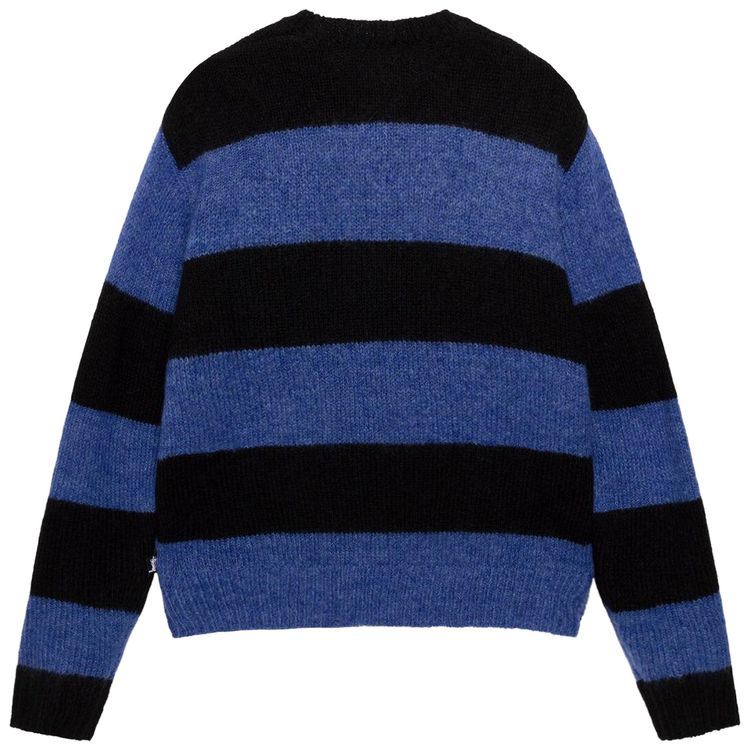 Stussy Big Stripe Crew Blue