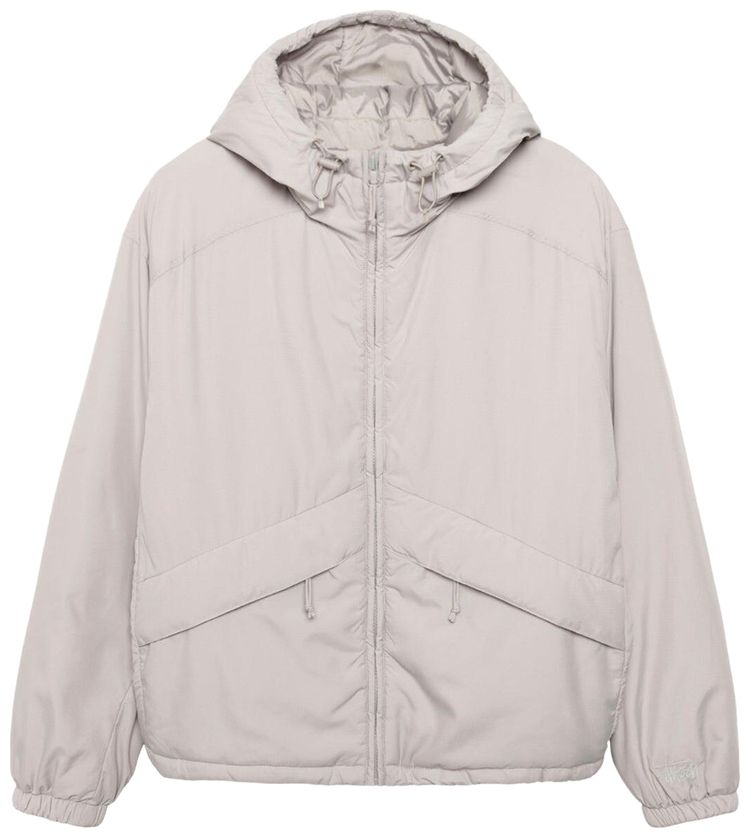 Stussy Insulated Hooded Jacket Grey