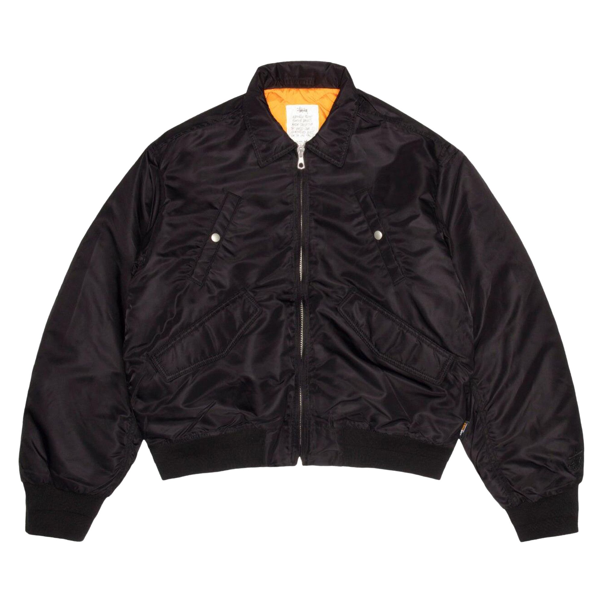 Buy Stussy Flight Bomber 'Black' - 115865 BLAC | GOAT