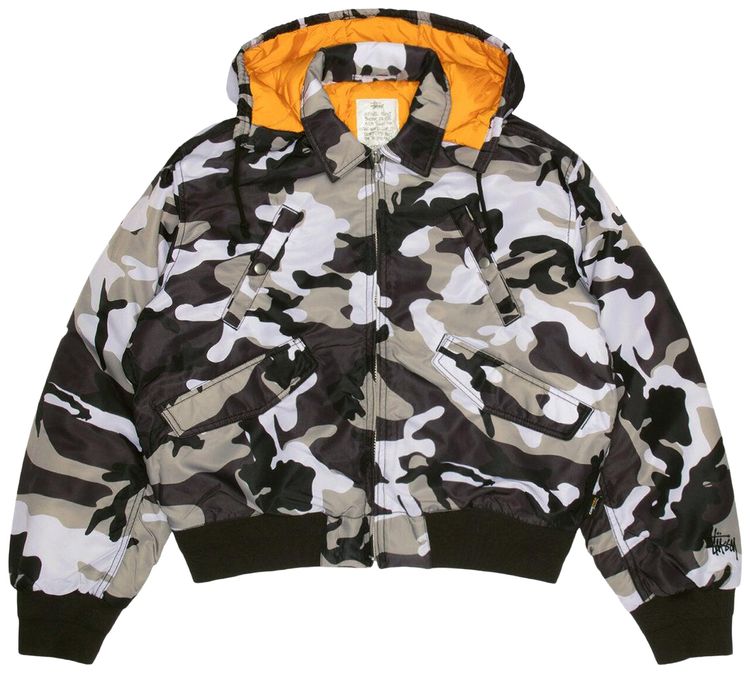Stussy Flight Bomber Snow Camo