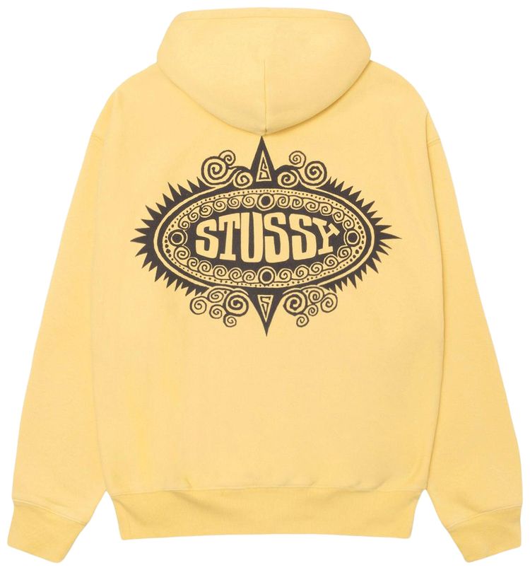 Stussy Mantra Zip Hoodie Yellow
