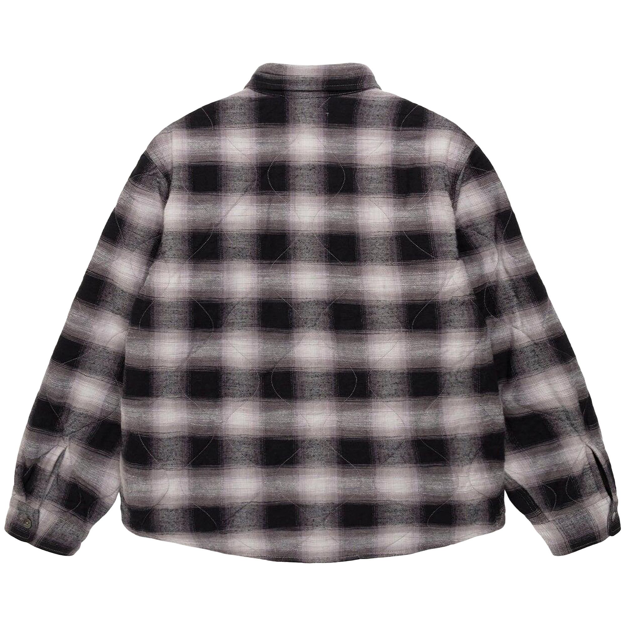 Buy Stussy Quilted Plaid Shirt Jacket 'Grey' - 1110372 GREY | GOAT UK