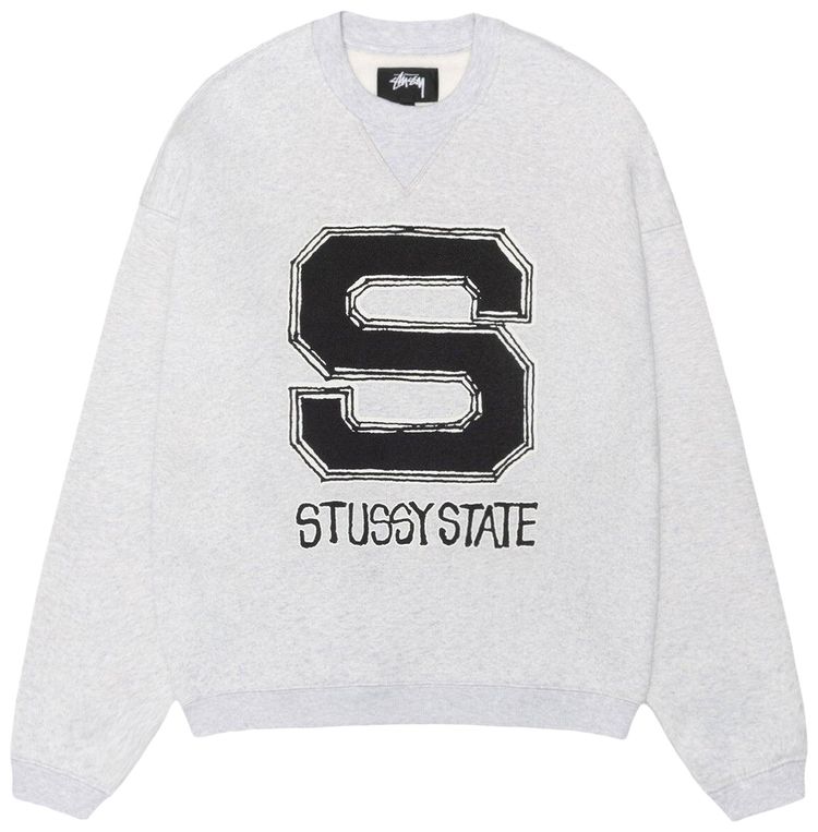 Stussy State Crew Ash Heather