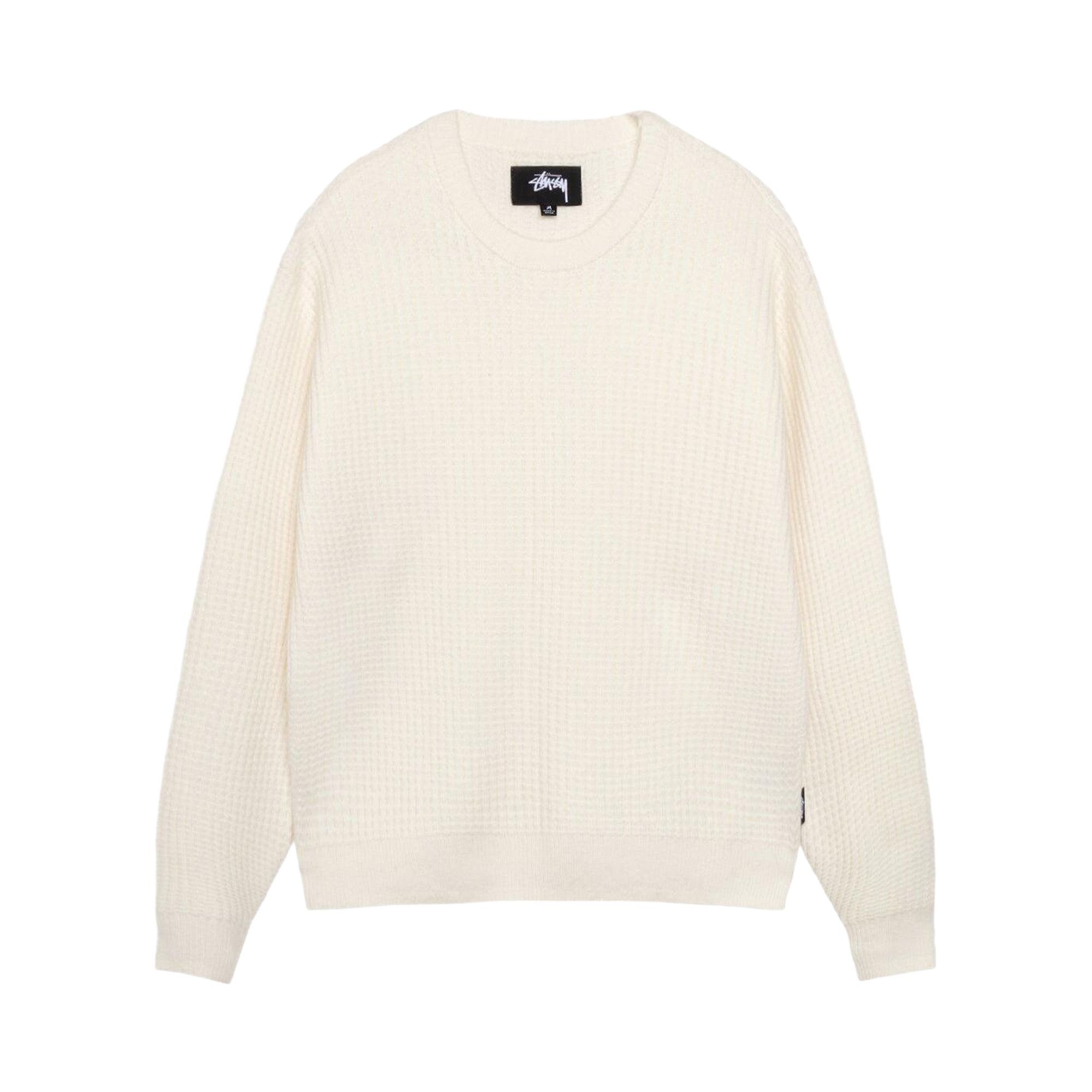 Buy Stussy Waffle Cashmere Crew 'Ivory' - 117257 IVOR | GOAT