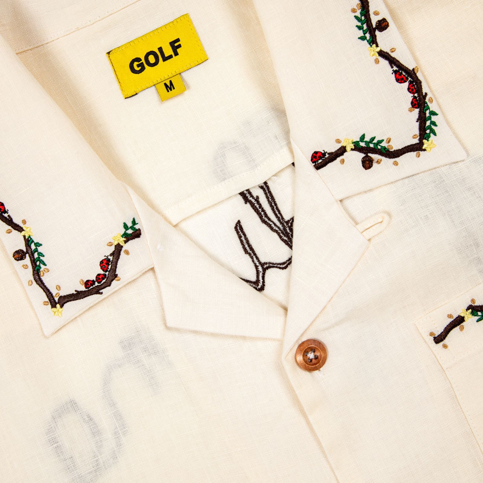 Buy GOLF WANG Autumn Linen Button Up 'Cream' - FW25TS1008 CREA | GOAT