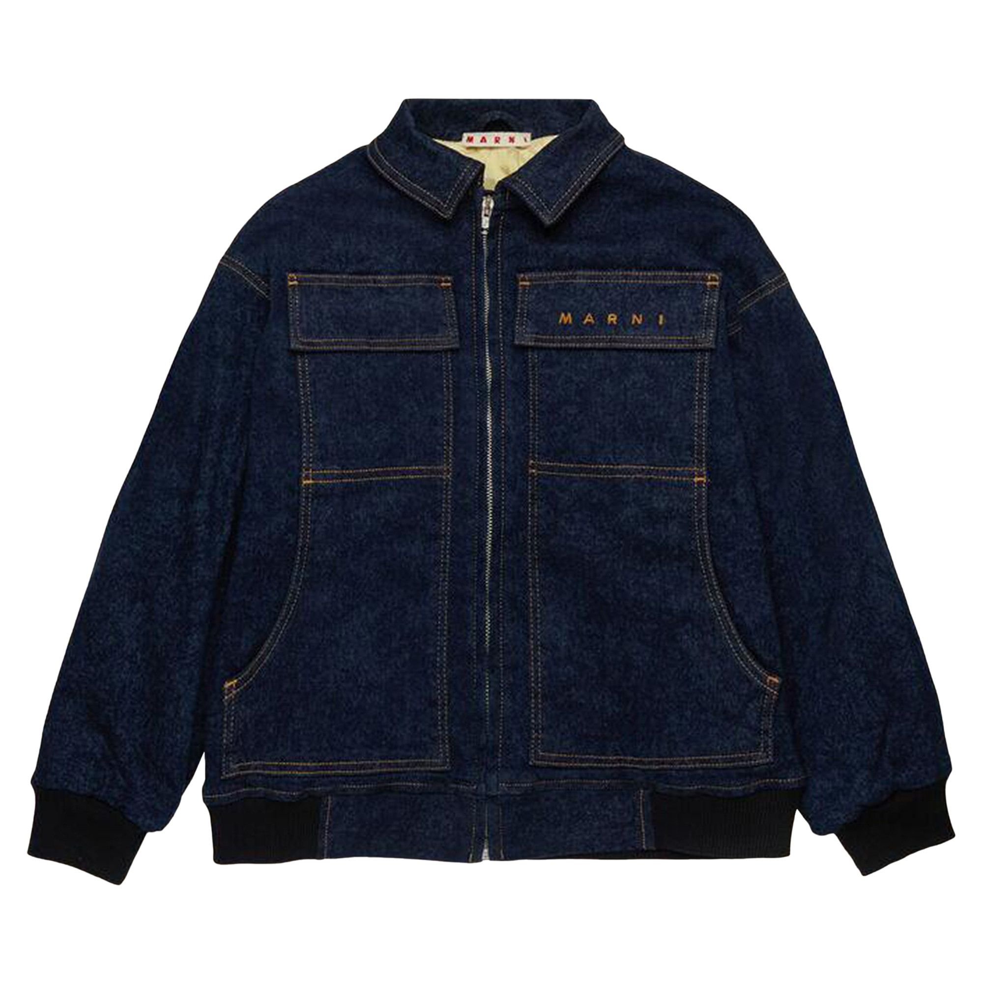 Buy Marni Kids Marble Wash Overdyed Jacket 'Denim' - M01599 M00VZ