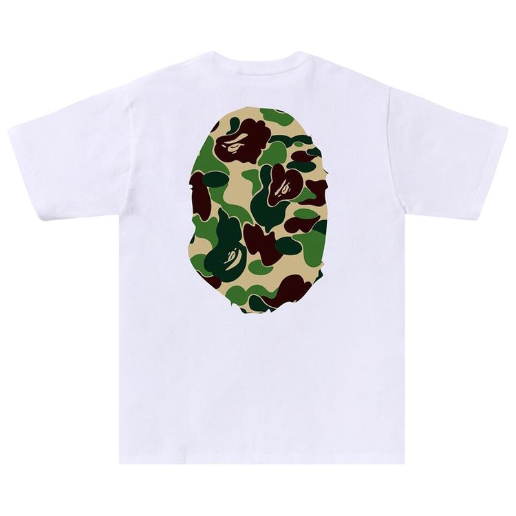 BAPE ABC Camo Big Ape Head Tee WhiteGreen