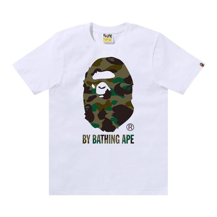 BAPE 1st Camo By Bathing Ape Tee WhiteGreen