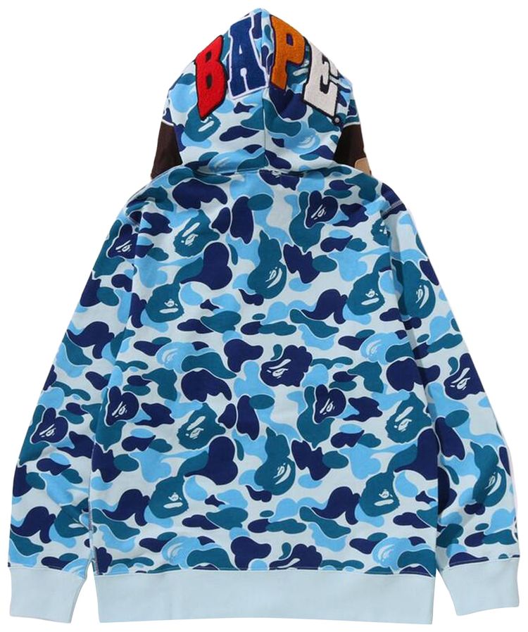 BAPE ABC Camo 2nd Ape Full Zip Hoodie Blue
