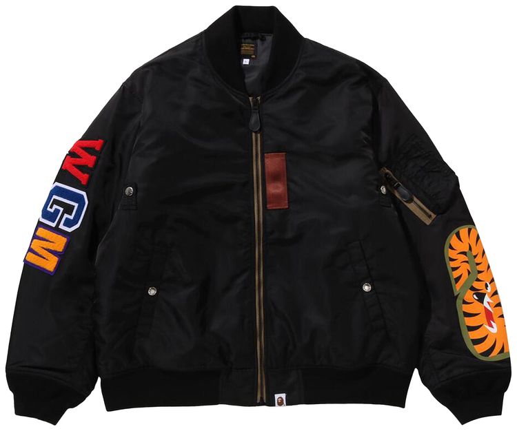 BAPE Shark MA 1 Jacket Black