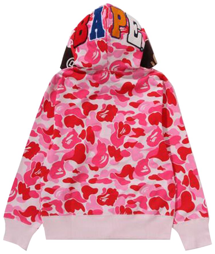 BAPE ABC Camo 2nd Ape Full Zip Hoodie Pink